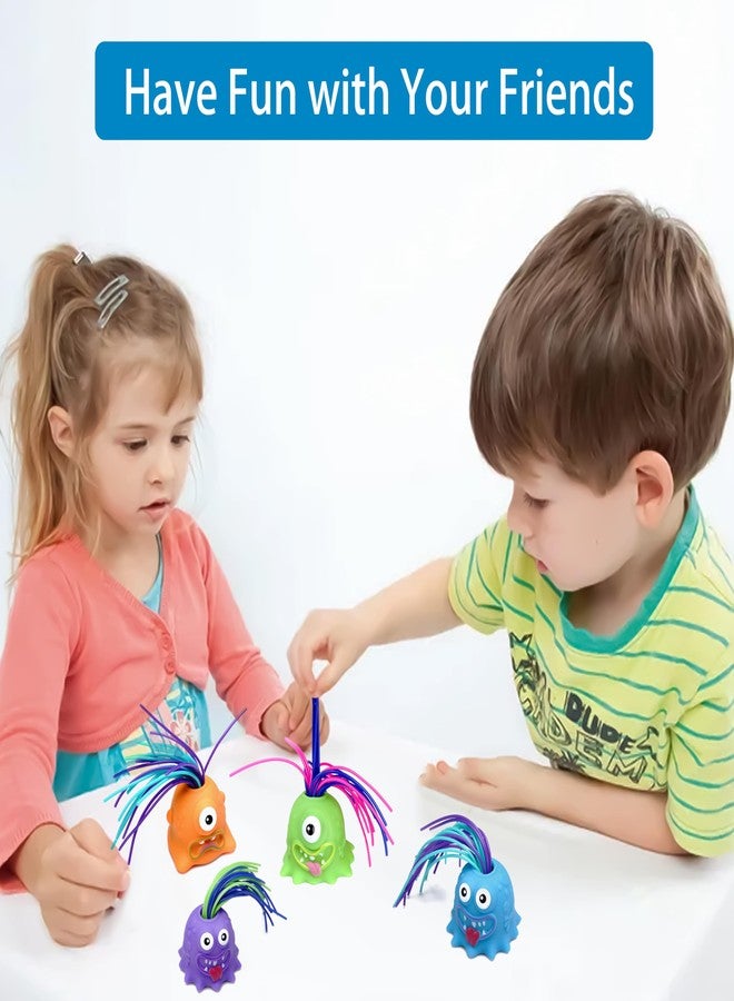 Sepco 6PCS Light Up Pulling Hair Screaming Monster Flashing Anti-Anxiety Fatigue Toy for Kids Adults Stress Relief - Image 5